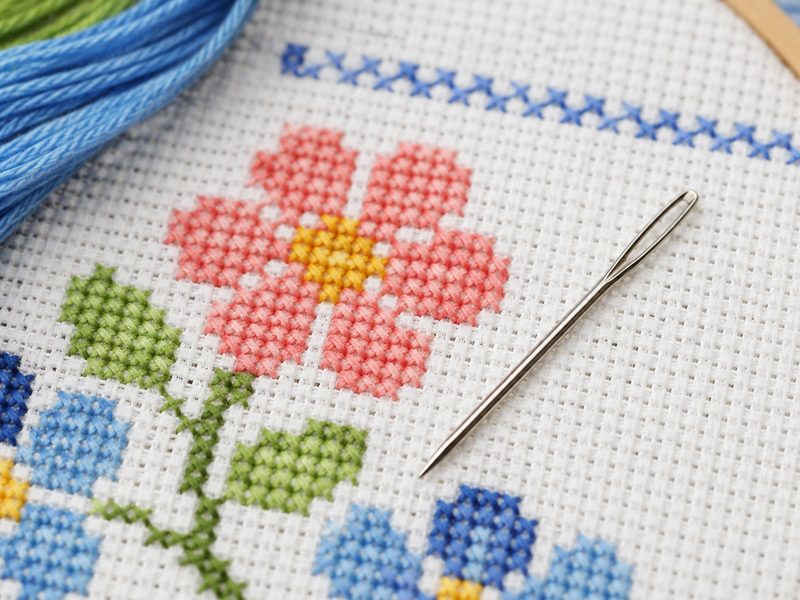 Cross-Stitch a Simple Pattern