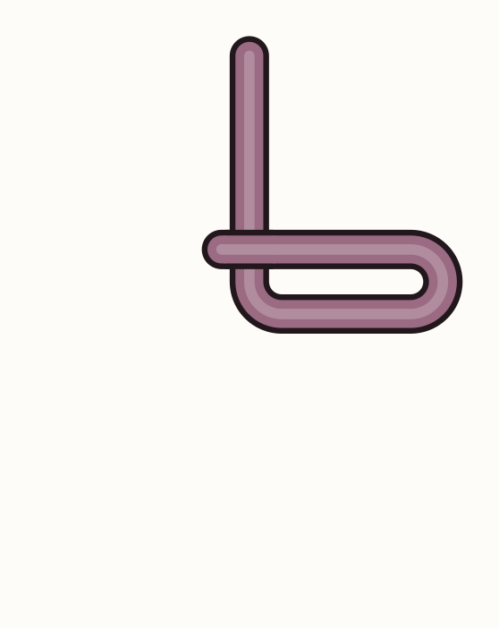 Thread the working end up